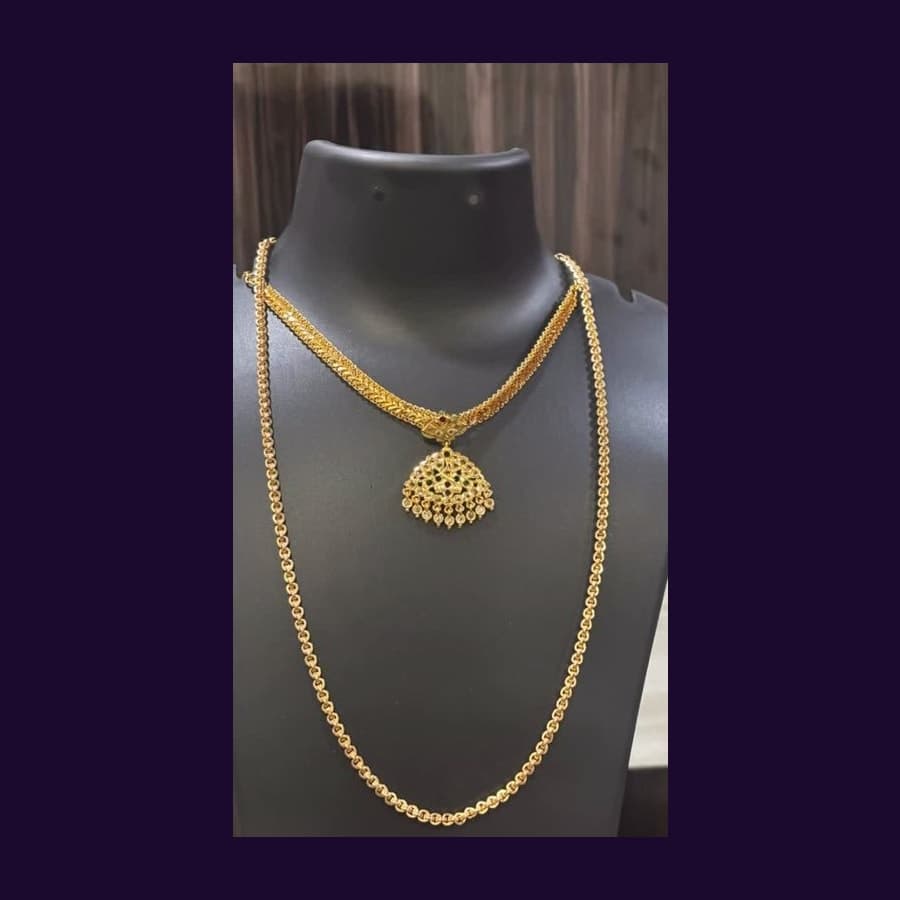 Gold Filigree Layered Necklace