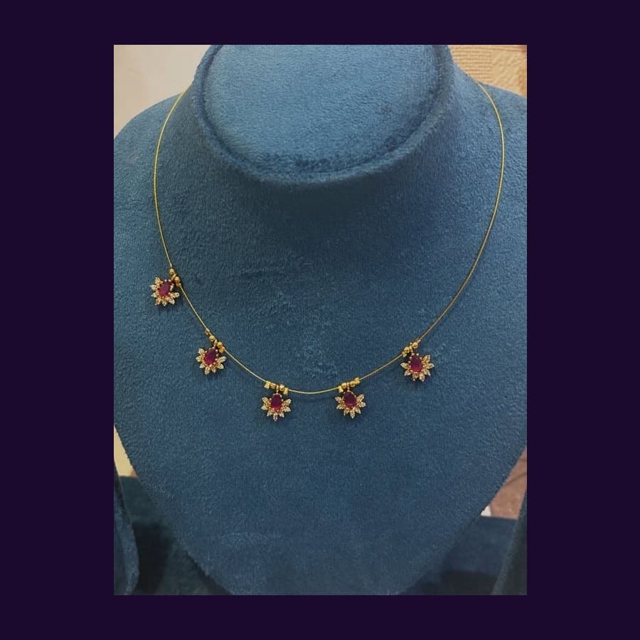 Sapphire Teardrop Necklace