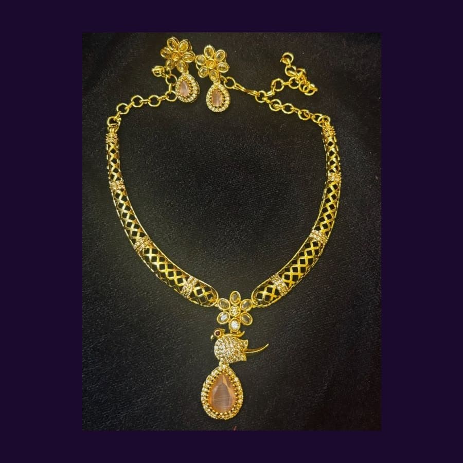 Ruby Quintet Strand Necklace